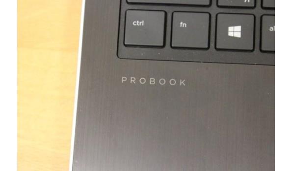 laptop HP, Probook, Intel Core i5, zonder lader, paswoord niet gekend, werking niet gekend